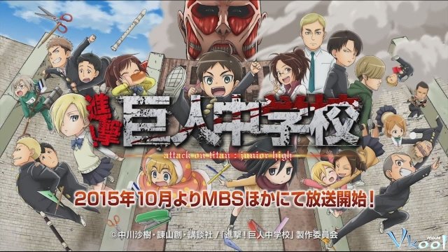 Xem Phim Attack On Titan: Junior High - Shingeki! Kyojin Chuugakkou - Vkool.TV - Ảnh 1